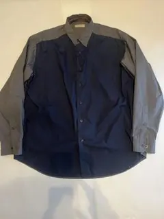 BEAMS LIGHTS 長袖シャツ ネイビー グレーのサムネイル