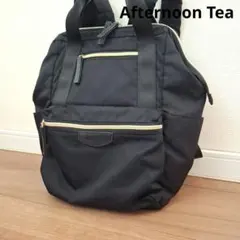 ◇極美品◇Afternoon Tea ナイロン リュック バッグパック ブラックのサムネイル