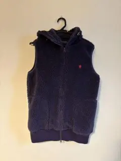 ジムフレックス　gymphlex ダークパープル フリースジャケット フード付き