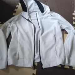 Mizuno フード付きジャケット ホワイト