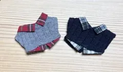 【2S-246】ぬい服 10cm 重ね着風ニット　ペア