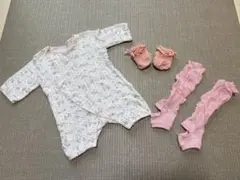 ロンパース　靴下　レッグウォーマー　3点セット50〜60cm