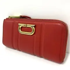 大人気☆FERRAGAMO☆フェラガモ☆長財布☆ガンチーニ☆GP☆レザー☆レッドのサムネイル