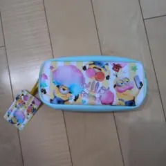 ミニオン 筆箱 水色　ペンポーチ　新品