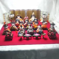 雛人形セット ひな祭り 15体 木目込み人形