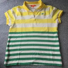 BEAMS GOLF ストライプ ポロシャツ M