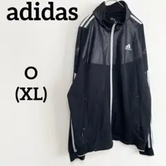 adidas アディダス ジャージ 上着 ジャケット ブラック スポカジ