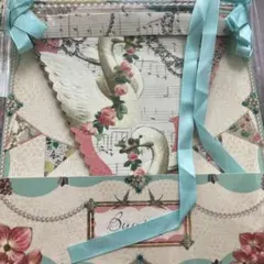 Talking tables スワン柄バンティング 4メートル 16枚