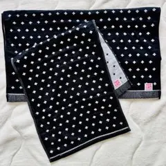 新品　中村忠左衛門　バスタオル　フェイスタオル　半面ガーゼ織　今治タオル　黒