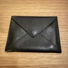 PRADA ブラック レザー カードケース