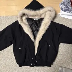 yolo フード付きボンバージャケット 黒