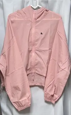新品 未使用 ピンク フード付き ナイロン ジャケット XL 薄手