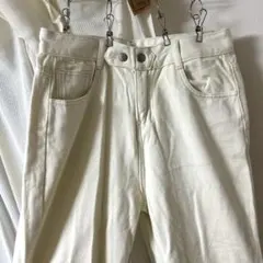 SHEIN デニム　ホワイト　L￼ ズボン　ジーパン