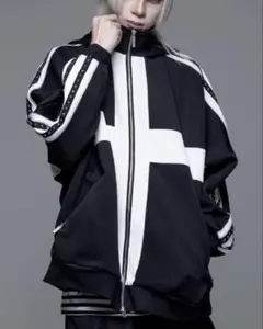 CIVARIZE シヴァーライズ　フード付きスタッズライン切替トラックジャケットのサムネイル