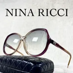 美品　70sNINA RICCI　ビンテージサングラス　レッド・ブラウンフレーム