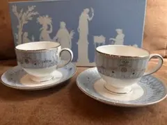 WEDGWOOD アレクサンドラ カップ＆ソーサー 2客セット - メルカリ