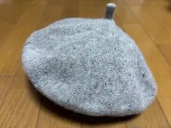 グレー ベレー帽 韓国製