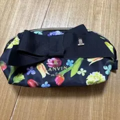 【新品】LANVIN en Bleu ポーチ 花柄 リボン パールチャームのサムネイル
