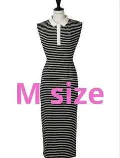 herlipto French Sleeve Polo Long Dress M