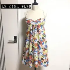 美品 LE CIEL BLEU 総柄 花柄 ワンピース ルシェルブルーのサムネイル