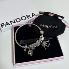 美品】PANDORA ピンクビーズブレスレット 18cm - メルカリ