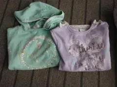 150女の子　マザーウェイズ　長袖パーカー＆カットソー2枚
