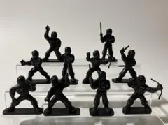 忍者フィギュア 赤と黒20体セット 希少品