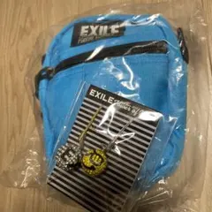 【値下げ】EXILEカラビナ付きポシェット+スマイルキーホルダー