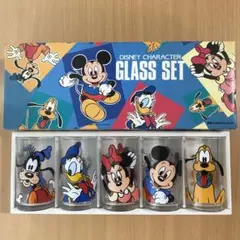 Disney グラスセット ディズニー 5個 Big5 I-1500レトロ 箱付