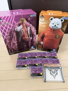 ワンピース一番くじ B賞ベポ C賞ドフラミンゴ フィギュアおまけ付き