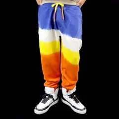 新品 ポロ ラルフローレン カラフル ムラ後染め タイダイ スウェット パンツ
