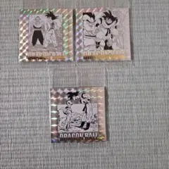 ドラゴンボールキャラクターズコレクション ホロカード3枚セット【未使用】