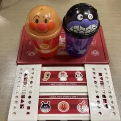 アンパンマン カップ2個と折りたたみランチボックス