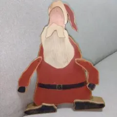 木製サンタクロース飾り