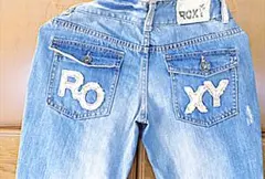 ROXYデニムパンツ　クイックシルバー