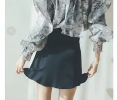 フレアーミニスカショーパン 1サイズ blk ブラック