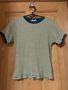 ストライプ 半袖トップス Ｌサイズ