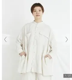 buoy 45d NYLON伊吹染め PAPA シャツのサムネイル