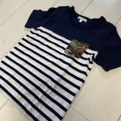 値下げ★グローバルワーク★ボーダー✖️ワッフル生地Tシャツ