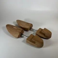 木製 シューツリー シューキーパー バネ式 25〜31cm メンズ