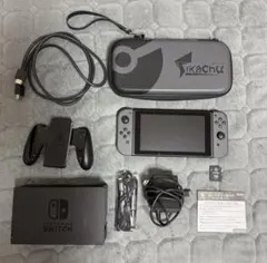 Nintendo Switch 本体 グレー＋ケース＋SDカード 128GB付き