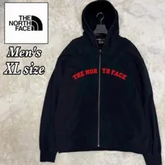 ノースフェイス スウェット パーカー ワッペン 海外限定 ネイビー XLサイズ