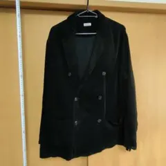 スティーブンアラン コーデュロイ ダブルジャケット ブラック Mサイズ