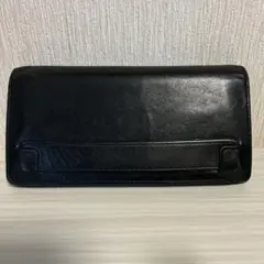 Youji Yamamoto ブラック レザー 長財布のサムネイル