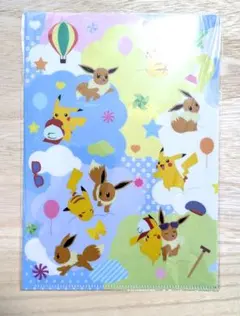 「ポケモン」（ピカチュウ　イーブイ）A5クリアファイル　セブンイレブン限定非売品