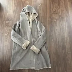 アーバンリサーチロッソグレー フード付き ロングコート