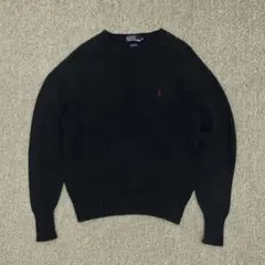 90s Polo by Ralph Lauren コットン ニット ブラック 黒