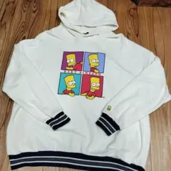 BART SIMPSON パーカー ホワイト