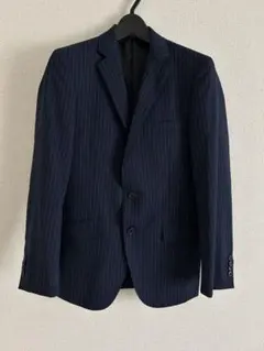 グリーンレーベル✴︎ネイビー ストライプ ビジネススーツジャケット　サイズ44