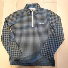 美品HEAD ゴル レディース ハーフジップ チェック柄 シャツ LL2323番のサムネイル